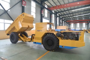 Wholesale China Wagner Underground Haul Truck Factory –  Energy-saving 12T underground mine diesel dump truck  – Dali