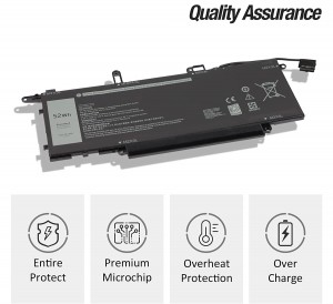 NF2MW laptopbatterij voor Dell Latitude 7400 2-in-1 7146W 0C76H7 C76H7
