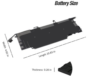 NF2MW bærbar batteri for Dell Latitude 7400 2-i-1 7146W 0C76H7 C76H7