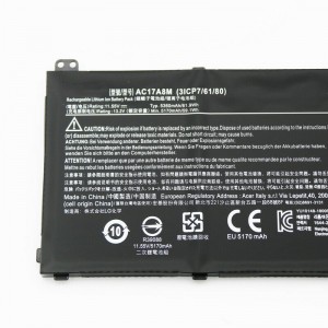 Battery Laptop ho an'ny Acer Spin 3 AC17A8M SP314-52-549T Series batterie kahie