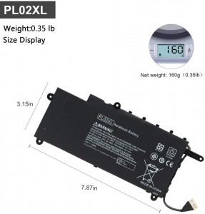 PL02XL baterija, skirta HP Pavilion X360 11-n Series 751875-001 HSTNN-LB6B