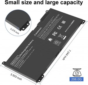 HP ProBook 430 440 450 470 G4 G5 цуврал 851610-850-д зориулсан RR03XL батерей