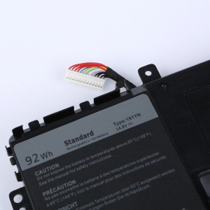 191YN batterij voor Dell Alienware 15 R1-serie ALW15ED-1718 1728 1828T