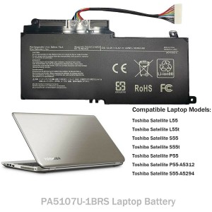 PA5107U-1BRS Laptop batri pou Toshiba Satellite L40D L45 L55 L55A
