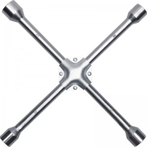 Polish carbon steel cross rim wrench