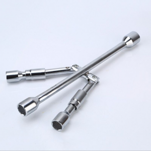Foldable Polish carbon steel cross rim wrench
