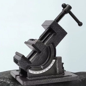 I-Industrial Strength Benchtop kanye ne-Drill Press Tilting Angle Machine Vise