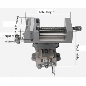 high quality cross slide vise milling machine vise