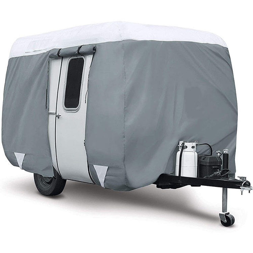 Cubierta para remolque de viaje, cubierta para caravana a prueba de viento y Anti-UV para nieve en invierno