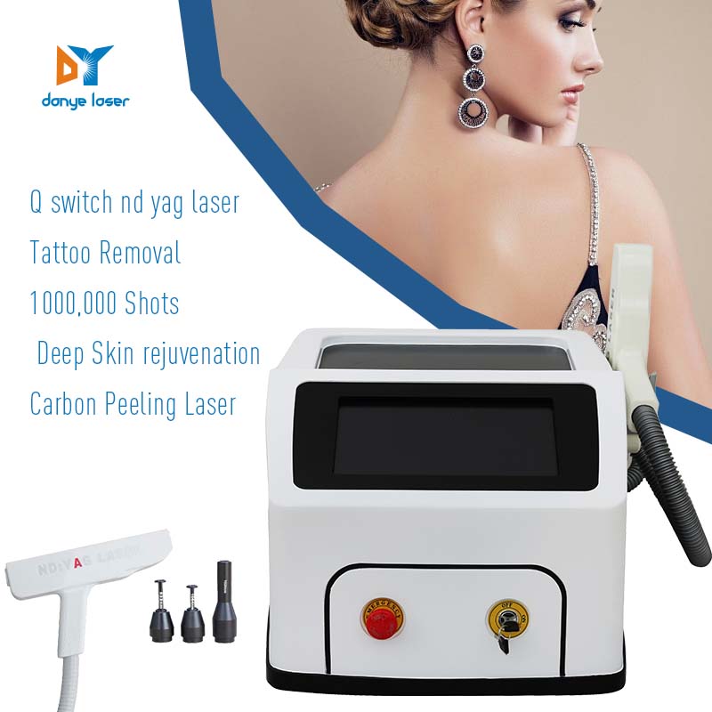 Máquina de eliminación de tatuajes con láser q switch nd yag
