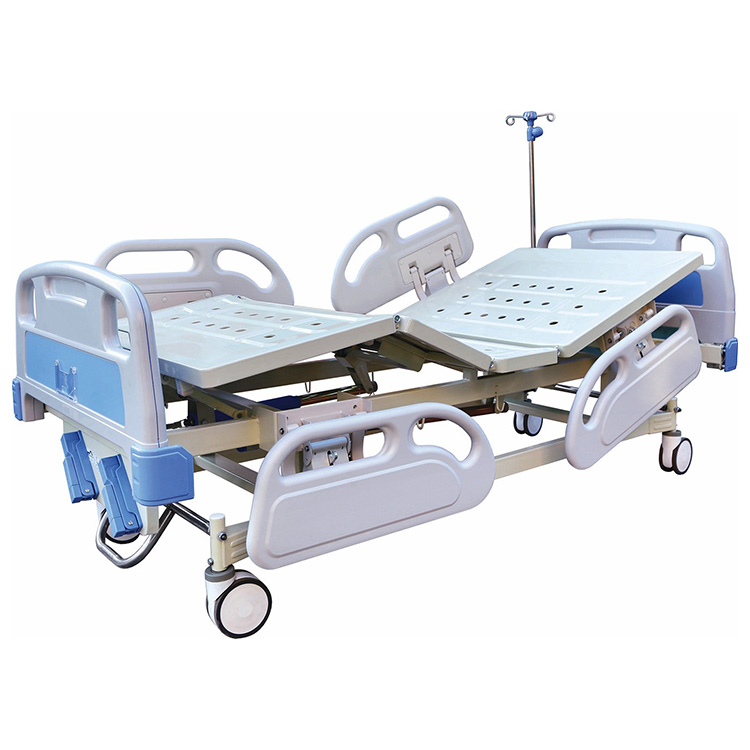 ABS PP guardrail control wheel two rocking nursing bed Featured Image