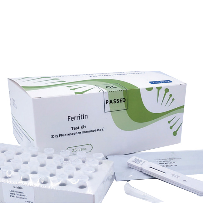 Kit de prueba de ferritina (inmunoensayo de fluorescencia seca) Imagen destacada