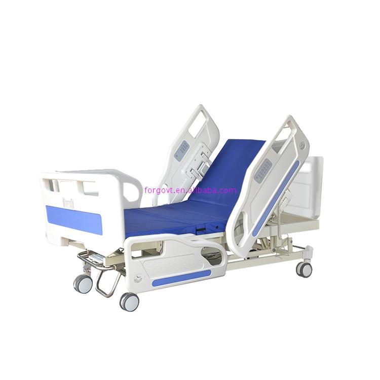 Cama de hospital de manivela única cama de hospital barata para exame de hospital rolo 4 colchão cama de hospital
