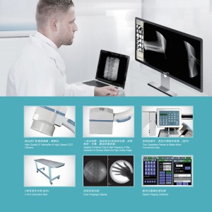 Máquina de rayos X con brazo en C de alta frecuencia