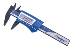 Paquímetro digital de plástico Dasqua 2035-0004 – ferramenta de medição leve e precisa para trabalhos de precisão