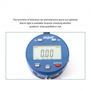 DASQUA, indicador electrónico de esfera digital multifuncional, medidor de medición de conversión métrica/pulgadas 0-1 pulgada/25,4 mm, herramienta de medición 5260-3705