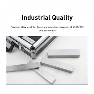 DASQUA Precision Machinist Tools Premium Parallel Bars Set with Aluminium Case
