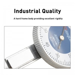 DASQUA Professional Durable Steel Hardened Shock-Proof Dial Test Indicator with Calibration Certificate