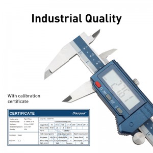 DASQUA Измервателен инструмент с висока точност 6 инча/150 mm IP54 Водоустойчив цифров шублер със сертификат за калибриране