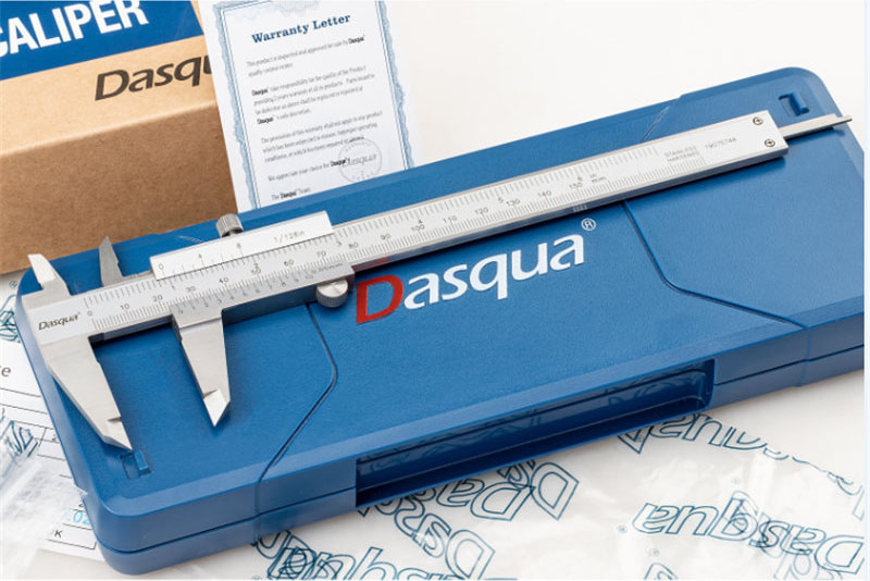 DASQUA 6 инча/150 мм микрометър с нониус от неръждаема стомана Издръжлив измервателен инструмент от неръждаема стомана Шублер за прецизни измервания Работещ стабилно