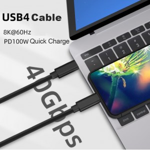 USB4 Gen3x2 40Gbps 240W 48V 5A kabel