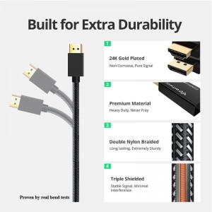 ខ្សែមាស DP Male ទៅ HDMI Male Cable 4K 30Hz