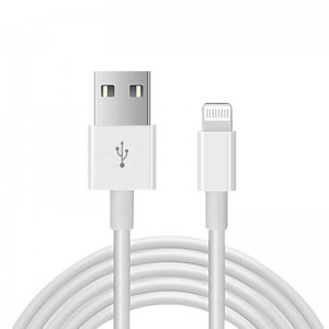 Cable USB A a Lightning, carregador certificat MFi per a Apple iPhone, iPad