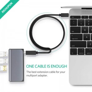USB C produžni kabel, tip C produžni kabel muški na ženski