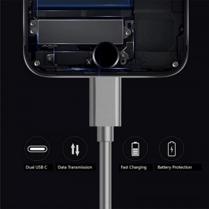 USB 3.0 5Gbps Tip C - C Tipi PVC Kabel