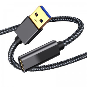USB A til C millistykki, Type-C 3.1 Gen 2 10Gbps USB C kvenkyns til USB karlkyns snúru