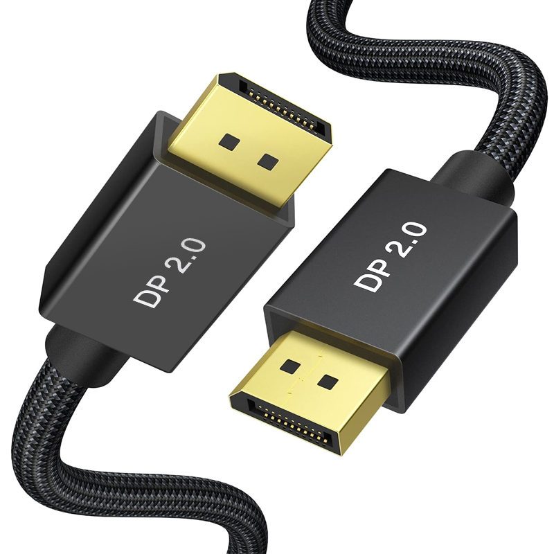 DisplayPort 2.0 Cable, 16K DP 2.0 Cable na may 80Gbps Bandwidth na Itinatampok na Larawan