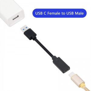 USB 3.0 tip A muški na USB 3.0 tip C ženski pretvarač/adapter/kabel