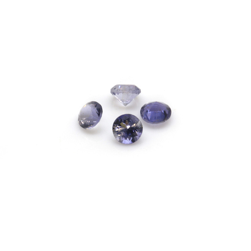 Natural Cordierite Loose Gems  Round Cut 1.0mm