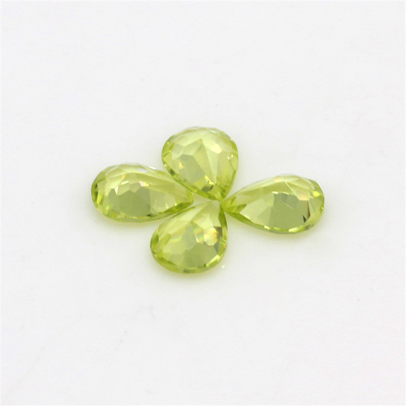 Natural Peridot Loose Gems Crystal Clean Pear Cut 2x3mm