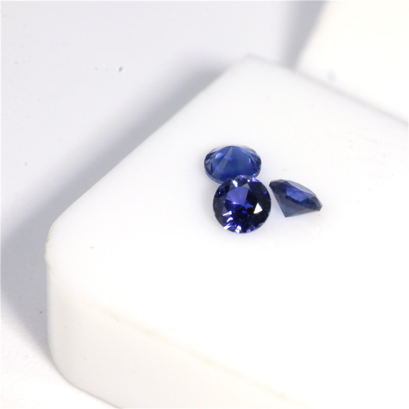 Natural Sapphire Loose Gems Round Cut 0.8mm