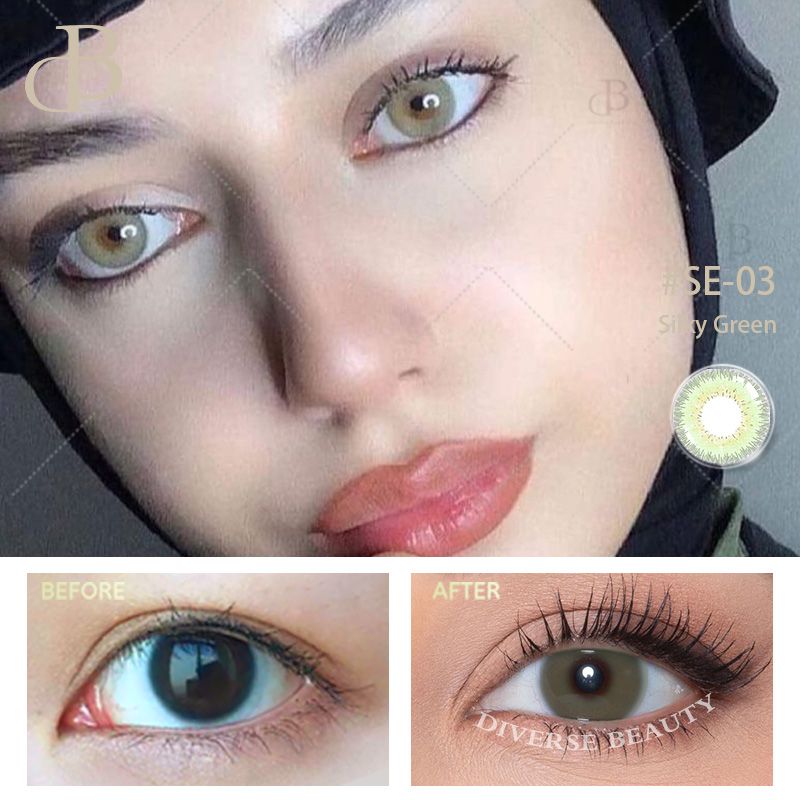 Удобные цветные контактные линзы Цветные контактные линзы для глаз на месяц Натуральные цветные контактные линзы