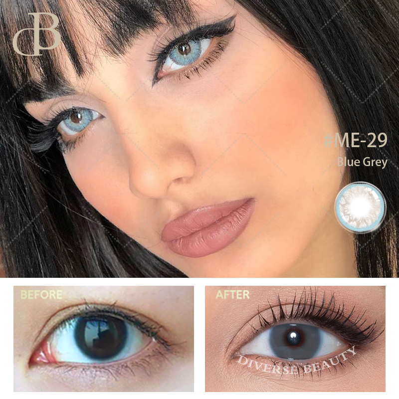ថ្មីលក់ដុំប្រចាំថ្ងៃ Custom Cosmetic Extra Lens Cosmetic Soft Contact Lens Big Eyes Color Contact Lenses