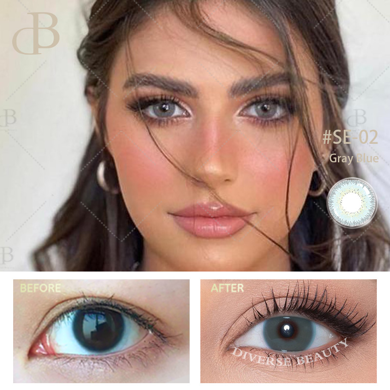 Mesečne kontaktne leče Prozorne kontaktne leče z lastnim logotipom Kontaktne leče v naravni barvi oči