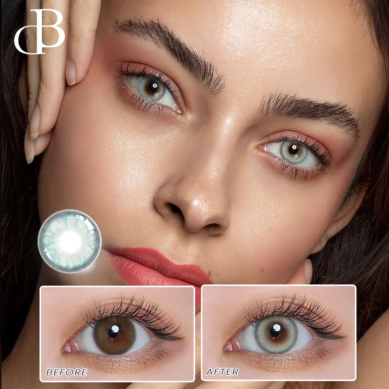 Soczewki kontaktowe z dużymi oczami Cosplay Kolorowe kontakty Roczne kosmetyczne soczewki kontaktowe Crazy