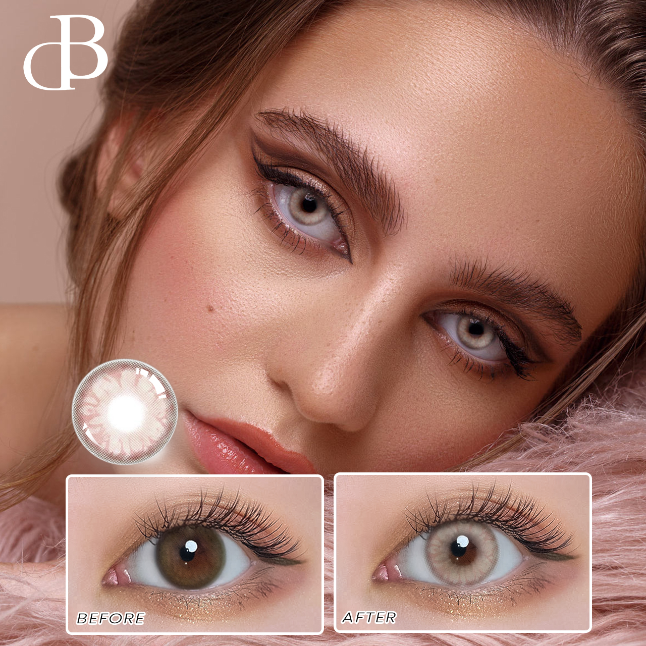 DB Roční barevné kontaktní čočky pro smyslnou krásu Branclear barevné kontaktní čočky