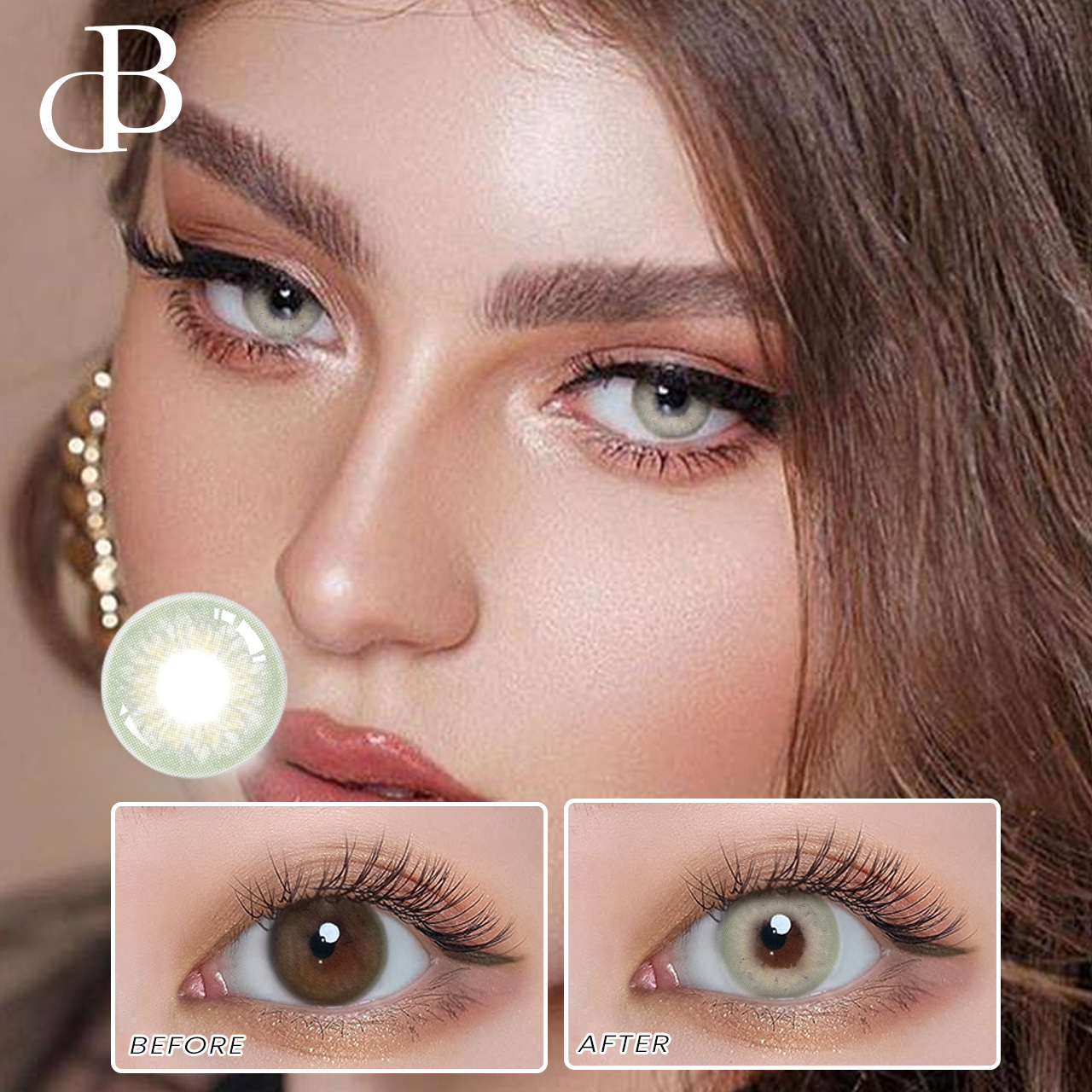DBeye Grey prirodna kontaktna sočiva u boji kontaktna sočiva 12 mjeseci