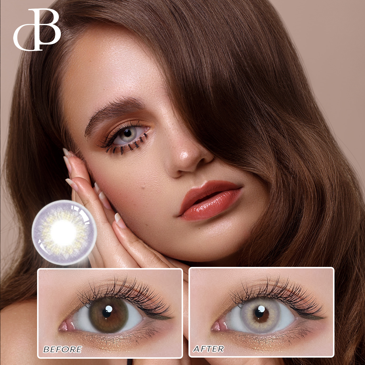 Contact Lens លក់ដុំ Soft Contacts Eyes Color Lens Cosmetic Natural Colored Eye Contact Lenses