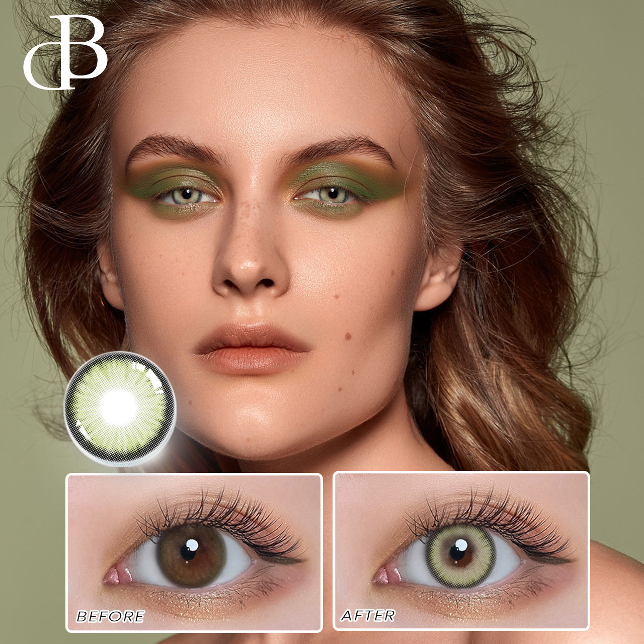 DBeyes Daily colored contact lenses good quality koran material hare