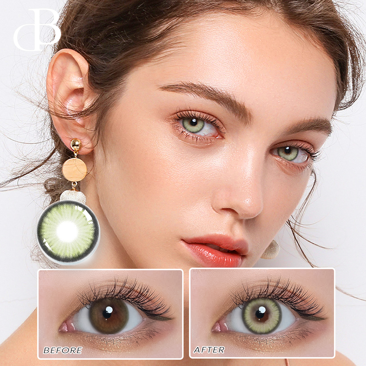 Veleprodaja dobre kvalitete Style Meke kontaktne leće Contour Green godišnje udobne i sjajne hotsale 14,2 mm