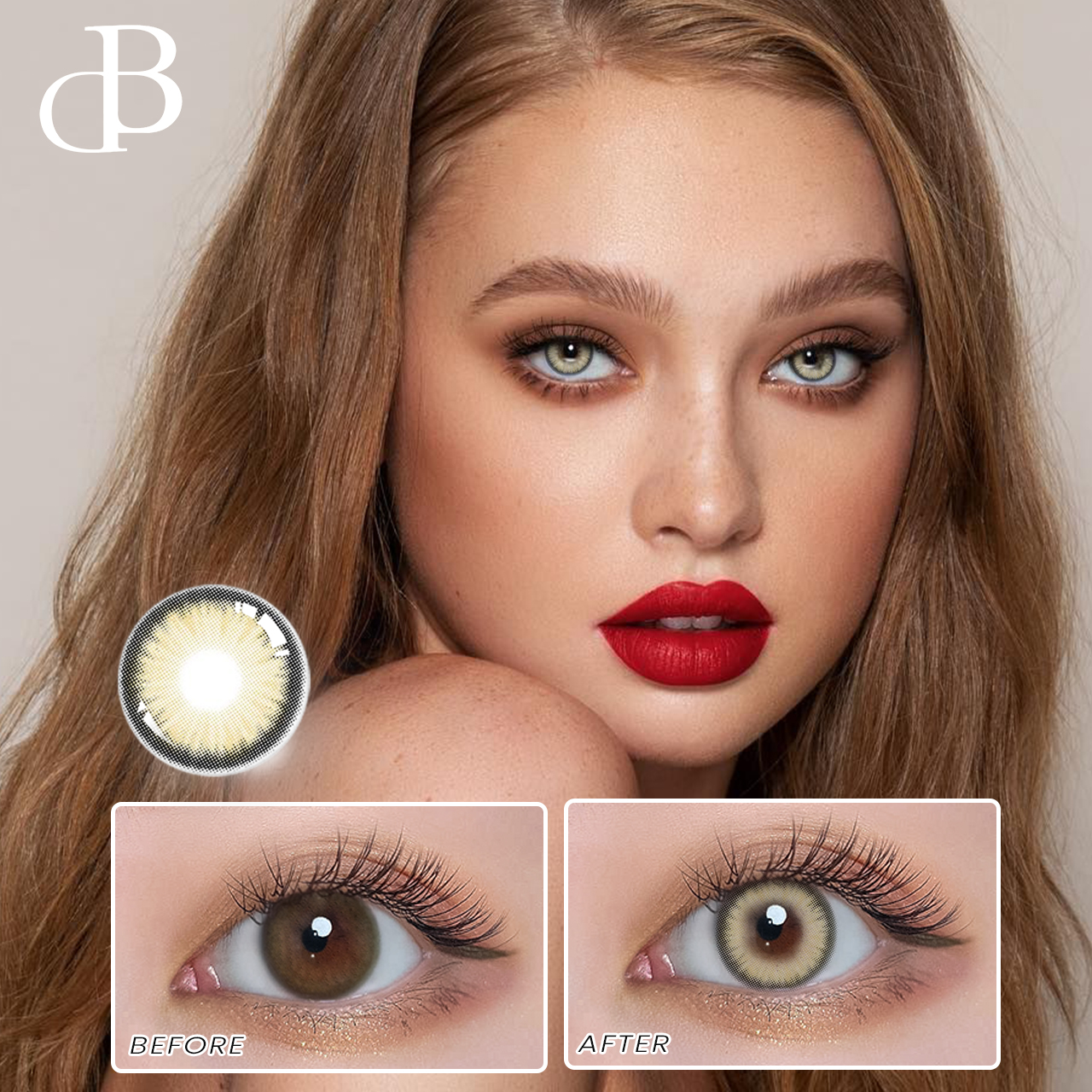 DBeyes cała wyprzedaż Lenseme Cloud kolorowe soczewki kontaktowe najwyższej jakości soczewki