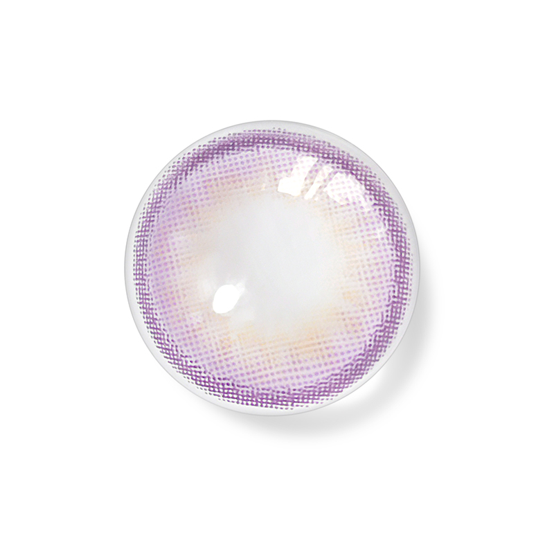 DB İmhası Yıllık renkli kontakt lensler Cuma gecesi Maria Violet Color 14,2 MM renkli görünümlü