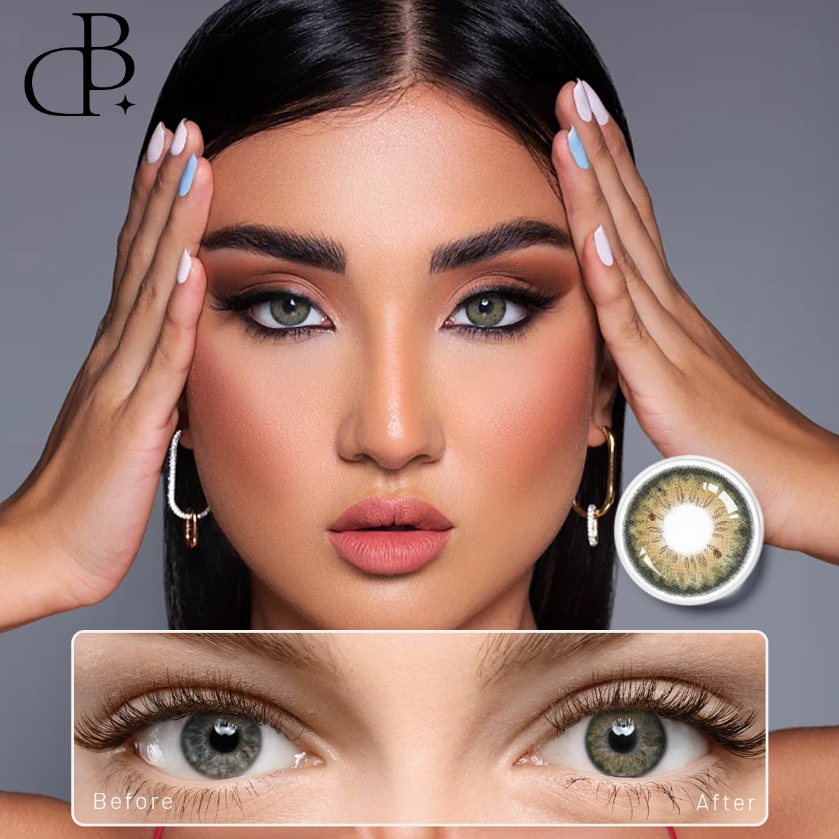 Yıllık Doğal Renkli Kontakt Lensler Rahat kahverengi Kontakt Renkli Göz Kontakt Lensler toptan Lensler