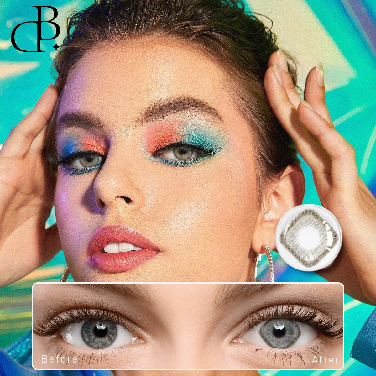 DBeyes Square Shaped brownColored Contact Lenses ขายส่งคอนแทคเลนส์ oem คอนแทคเลนส์สีคอสเพลย์