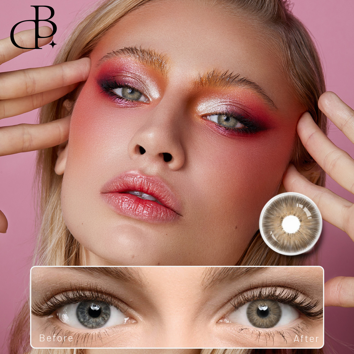 Dbeyes 2023 lentes marrons Olhos Naturais Lentes Coloridas Cosplay Lentes de Olhos Cosméticas Lentes de Contatos Coloridas