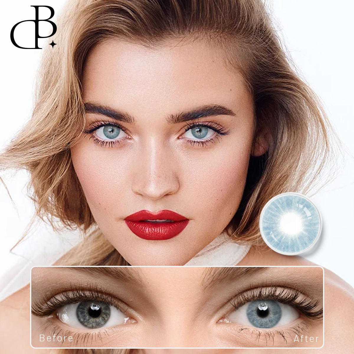 DBEYES កែវភ្នែកពណ៌ធម្មជាតិបំផុត Magic Color Soft Contact Lens ជាមួយនឹងថាមពលតាមវេជ្ជបញ្ជា ដឹកជញ្ជូនដោយឥតគិតថ្លៃ